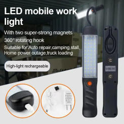 Rechargeable LED COB Working Light Multi-Function Car Maintenance Outdoor Camping Flashlight Magnetic Suspended Emergency Lights