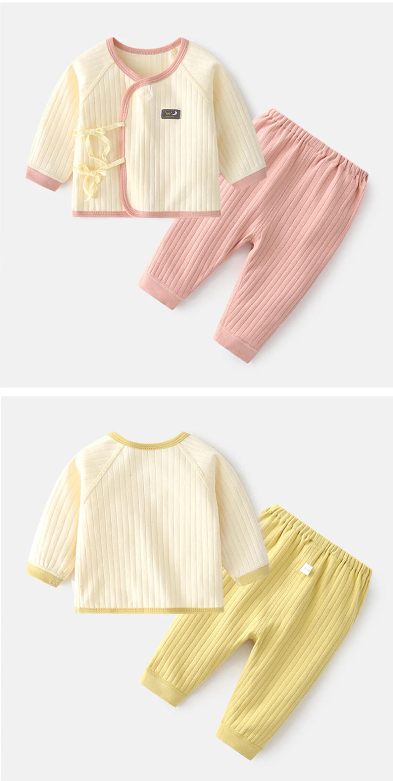 Description Picture 4 of itemCotton Infantil Baby Underwear Suits Newborn Boy Girl Outfits Spring Autumn Babies Clothes Little Pullover + Trousers Kids Sets