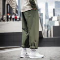 Soild Mens Cargo Pants Elastic Waist Sweatpants For Men Casual Long Trousers Drawstring Pockets Light Jogger Sports Pants