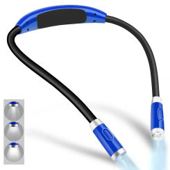 1PC Neck Torch LED Light Handsfree Flexible USB Rechargeable Lamp Torch Book Reading Lamp New