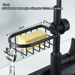 Kitchen Stainless Steel Sink Drain Rack Sponge Storage Faucet Holder Soap Drainer Towel Rack Shelf Organizer Kitchen Accessories