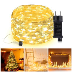 220V 110V 50M 100M Christmas Lights Decorative LED String Outdoor Waterproof Garland Fairy Light For Holiday Garden Street Lawn