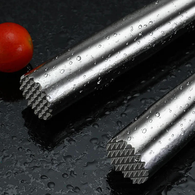 Description Picture 4 of itemStainless Steel Cocktail Muddler with Bar Mixing Spoon Cocktail Muddler Long Drink Stirrer Bartender Spoon Bar Accessories