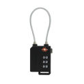 Luggage Combination Lock Portable TSA Approved Security Cable Luggage Lock 3-Digit Combination Password Lock Padlock