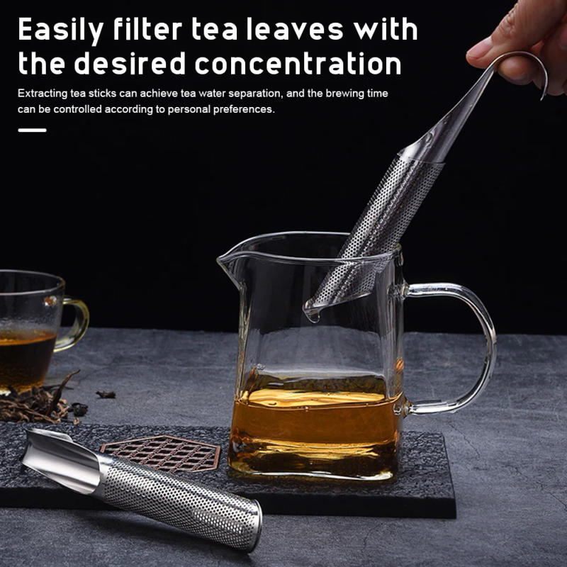 Description Picture 5 of itemStainless Steel Home Tea Infuser Strainer For Spice Colator Ceremony Set Creative Poop Teaware Teapot Sieve 2024New