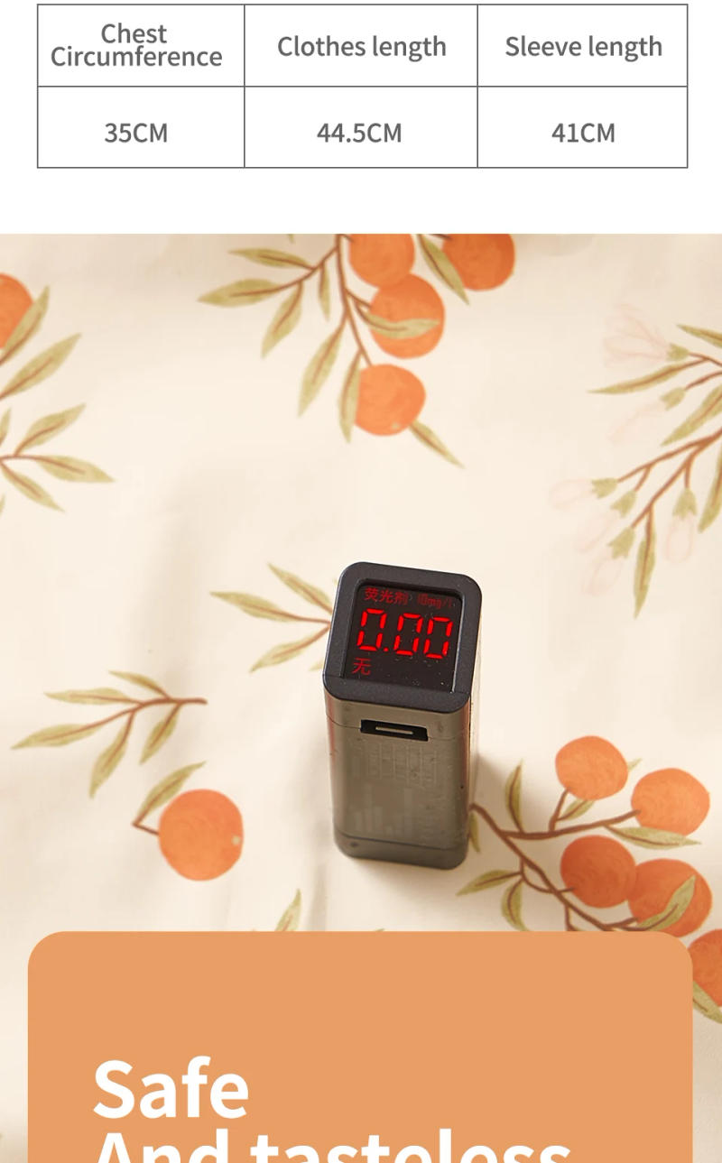 Description Picture 4 of itemHappyflute Waterproof Long Sleeved Bib Easy To Clean Smock PU Feeding Bib Apron for Kids 1-2 Years