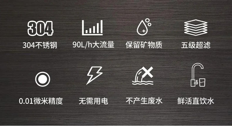 Description Picture 4 of itemStainless Steel Water Filter for Home Kitchen with Pre-Filter, Commercial 5-Stage Ultra Filtration System from MeiLing