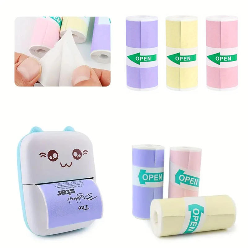 Description Picture 2 of item3 Rolls of Mini Printer Paper, Thermal Paper, Printable Stickers for Pocket Thermal Printers