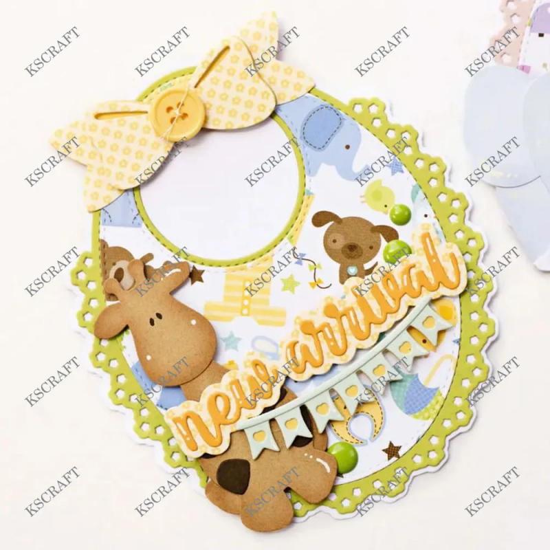 Description Picture 3 of itemKSCRAFT Baby Bib Mini Album Metal Cutting Dies Stencils for DIY Scrapbooking Decorative Embossing DIY Paper Cards