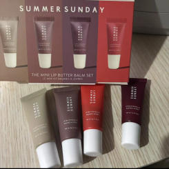 Summer Lip Balm Set Moisturizing Mirror Lip Gloss Water Nature Long-lasting Lip Glaze Set Lipstick Transparent Lip Oil Makeup