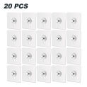 10/20 pcs Pack Strong Adhesive Hooks Picture Frame Poster No Drilling Hooks Waterproof Kitchen Bathroom Accessories Screw Hooks