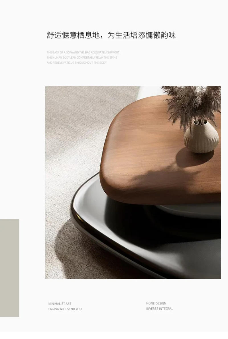 Description Picture 5 of itemRotating Coffee Table, Villa Italian Minimalist Italian Designer Creative Floating Tea Table for Large Apartments, High Quality