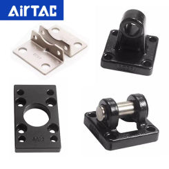 AirTAC Original Genuine SC/SU Cylinder Bracket Accessories F-SC32/40/50/63/80CA/CB/FA/LB Single Double Ear Base Flange Plate