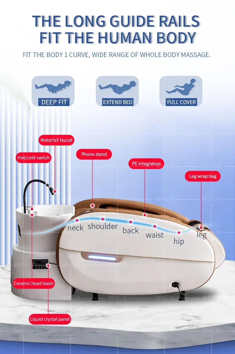 Description Picture 4 of itemFactory custom Salon Hair Washing chair electric Massage Table head spa Shampoo Bed