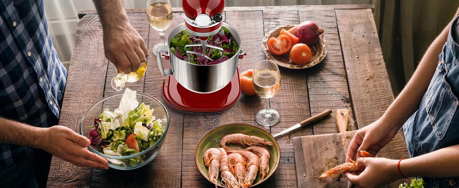 Description Picture 3 of itemStainless Steel Mixer bowl Fit for KitchenAid 6 QT Tilt-Head Mixer,  Mixing Bowl with Handle.