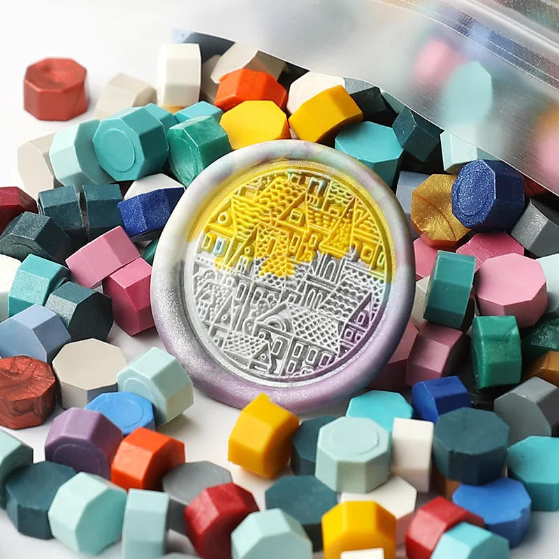 Description Picture 3 of item100PCS Wax Sealing Beads Black Wax For Wedding Birthday Retro Craft DIY Ancient Stamp Card Making Tools seals Lacre