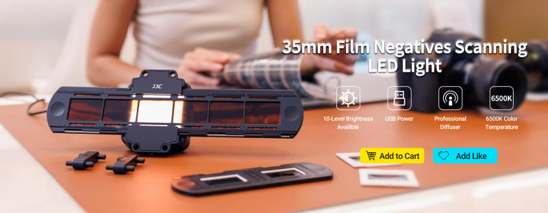 Description Picture 2 of itemJJC FDA-S1 35mm Film Digitizing Adapter & LED Light Negative Scanner Slides Digital Converter for Nikon D850 Replaces Nikon ES-2