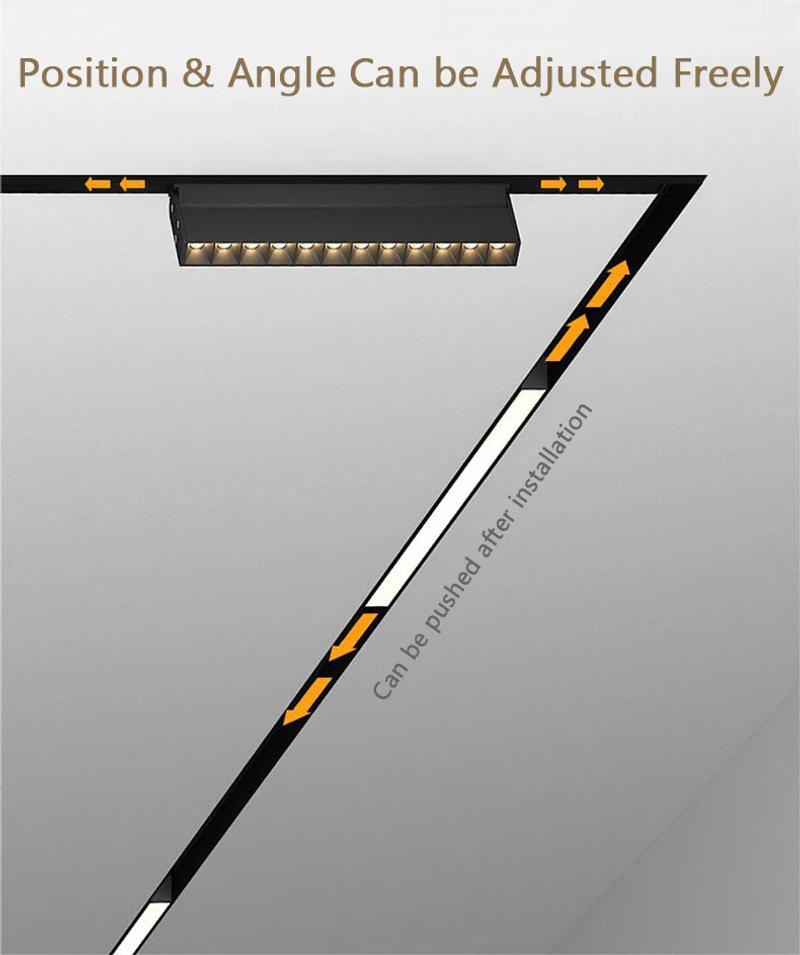 Description Picture 6 of itemSmart Magnet Track Light System, Tuya Zigbee Dimmable LED Spotlight Adjustable Magnetic Rail Lamp Lighting for Living Room Black