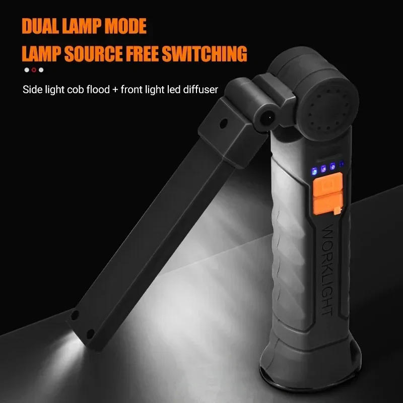 Description Picture 6 of itemMultiFunctional Handheld Work Light Strong Flashlight Magnetic Suction Folding Outdoor Portable Emergency Lighting Searchlight