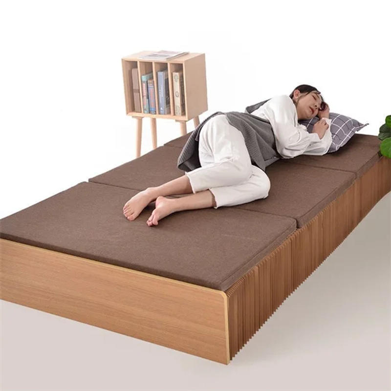 Description Picture 4 of itemMultifunctional Kraft Paper Folding Bed 120x210cm for Invisible Office Lunch Break Bidden Bed with Thick Memory Foam Mattress