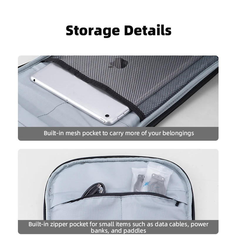 Description Picture 6 of itemStorage Bag for DJI Avata 2/Air 3S/FPV Combo Drone Backpack Remote Control Handle Waterproof Case for Glasses 2/V2 Accessories