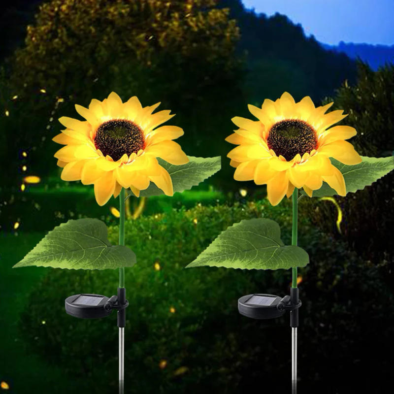 Description Picture 5 of itemSunflowers Outdoor Garden Solar Lamps Waterproof Night Light Landscape Romantic Durable Brighter Portable for Holiday Decoration
