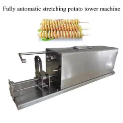 Electric Spiral Potato Cutting Machine Chips Machine Potato Chip String Rotate Potato Tower Twister Potato Machine
