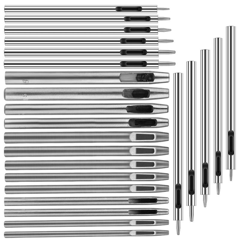 Description Picture 2 of itemIMZAY 13 Pcs/set Leather Hole Punching Tools DIY Handmade Belt Punch Tool Leathercraft Hollow Drilling Puncher Kit