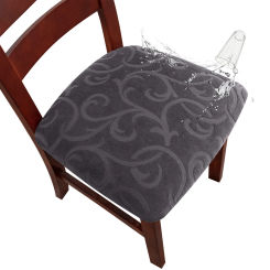1 pc Waterproof Chair Seat Slipcovers Dining Room Chair Covers Flower Pattern Stretch Seat Cover