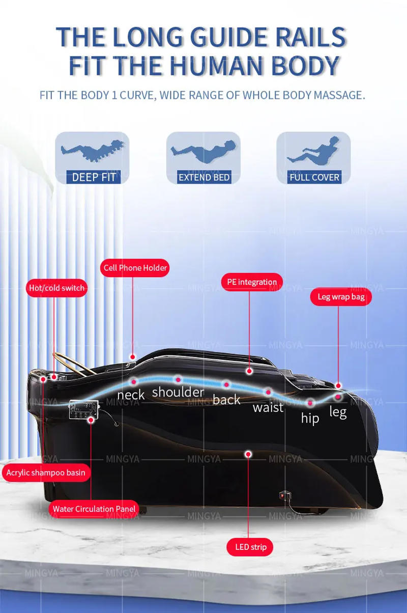 Description Picture 4 of itemCustomizable Salon Equipment Hair Washing Chair Smart Electric Massage Shampoo Bed