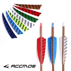 Natural Feather Fletching Arrows for Hunting Arrow, ACCMOS Archery, Turkey Feather, DIY, Right Wings, 4 Inch, 5 Inch 12PC