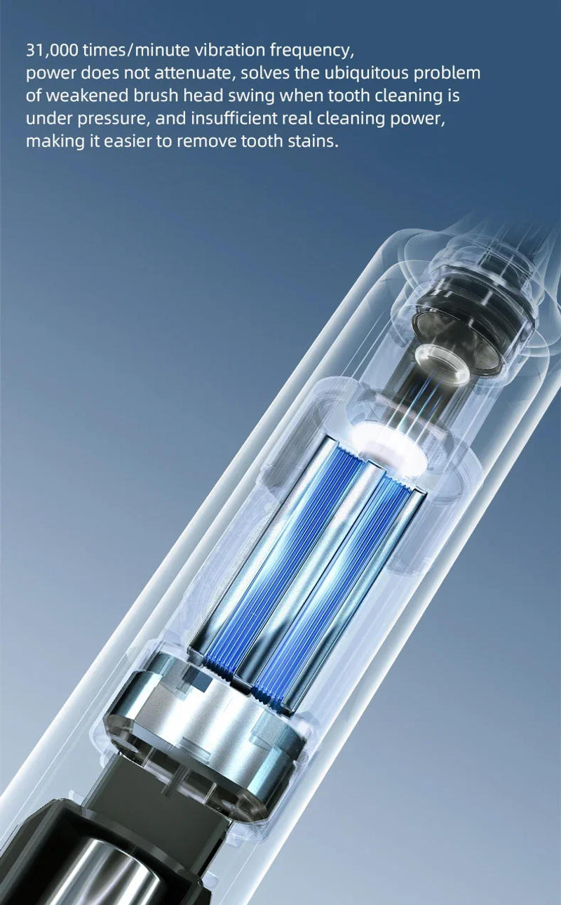 Description Picture 4 of itemXIAOMI MIJIA Sonic Electric Toothbrush T301 Cordless Rechargeable Toothbrush IPX8 Waterproof Rust-Free Electronic Tooth Brush