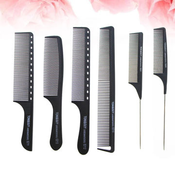 6pcs of One Set Professional Hair Comb Durable Comb Portable Hair Folding Hair Comb for Home Man Woman Salon Barber