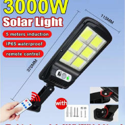 Irradiation 300㎡ 3000W Solar Lights Outdoor Sunlight Motion Sensor Light IP65 Waterproof Garden Street Wall Outdoor Solar Lamp