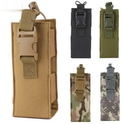 Tactical Walkie Talkie Holder Airsoft Hunting Radio Case Molle Bag for GPS Phone AR-152 UV-5R 3800mAh Two Way Radio Pouches