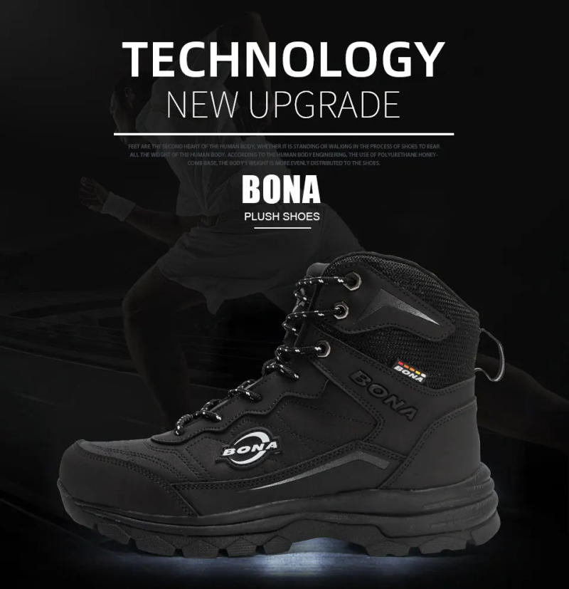 Description Picture 3 of itemBONA New Designers Nubuck Winter Warm Plush Outdoor Snow Boots Men Work Casual Shoes Man Non-slip Hiking Shoes Mansculino