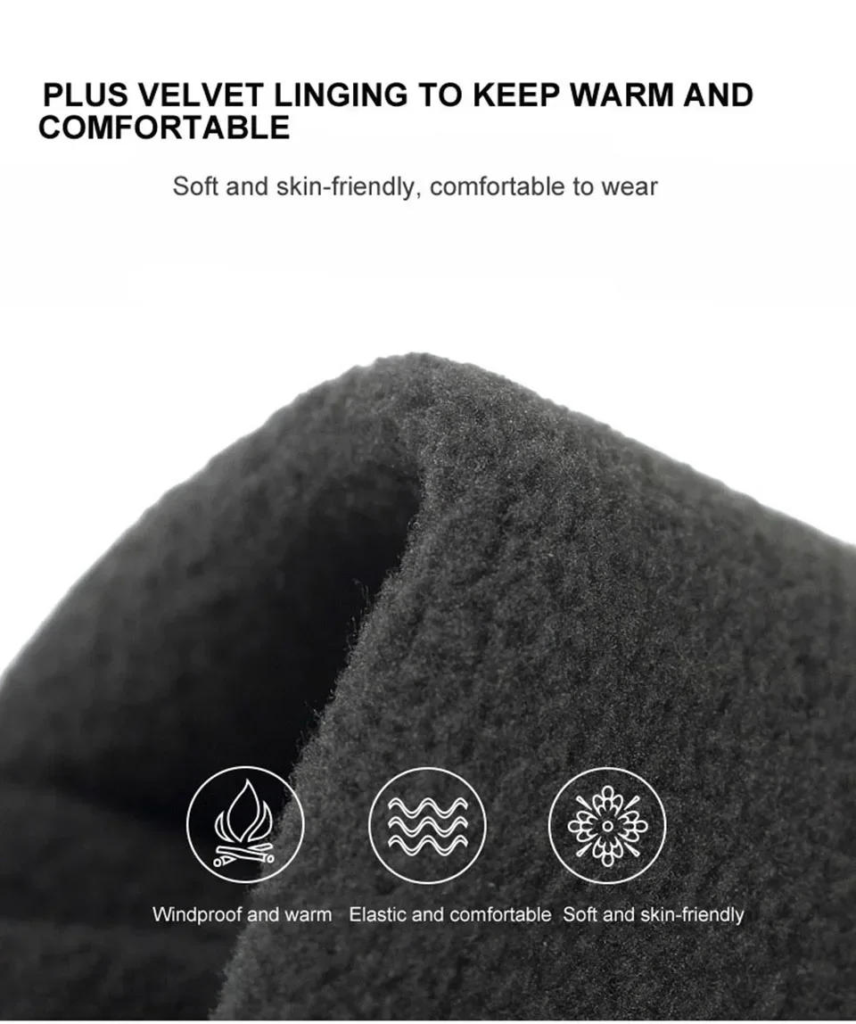 Description Picture 4 of itemWinter Fishing Men's Gloves Women Cycling Skiing Warm Anti-Slip Gloves for Sports Touch Screen Two Fingers Cut Outdoor Angling