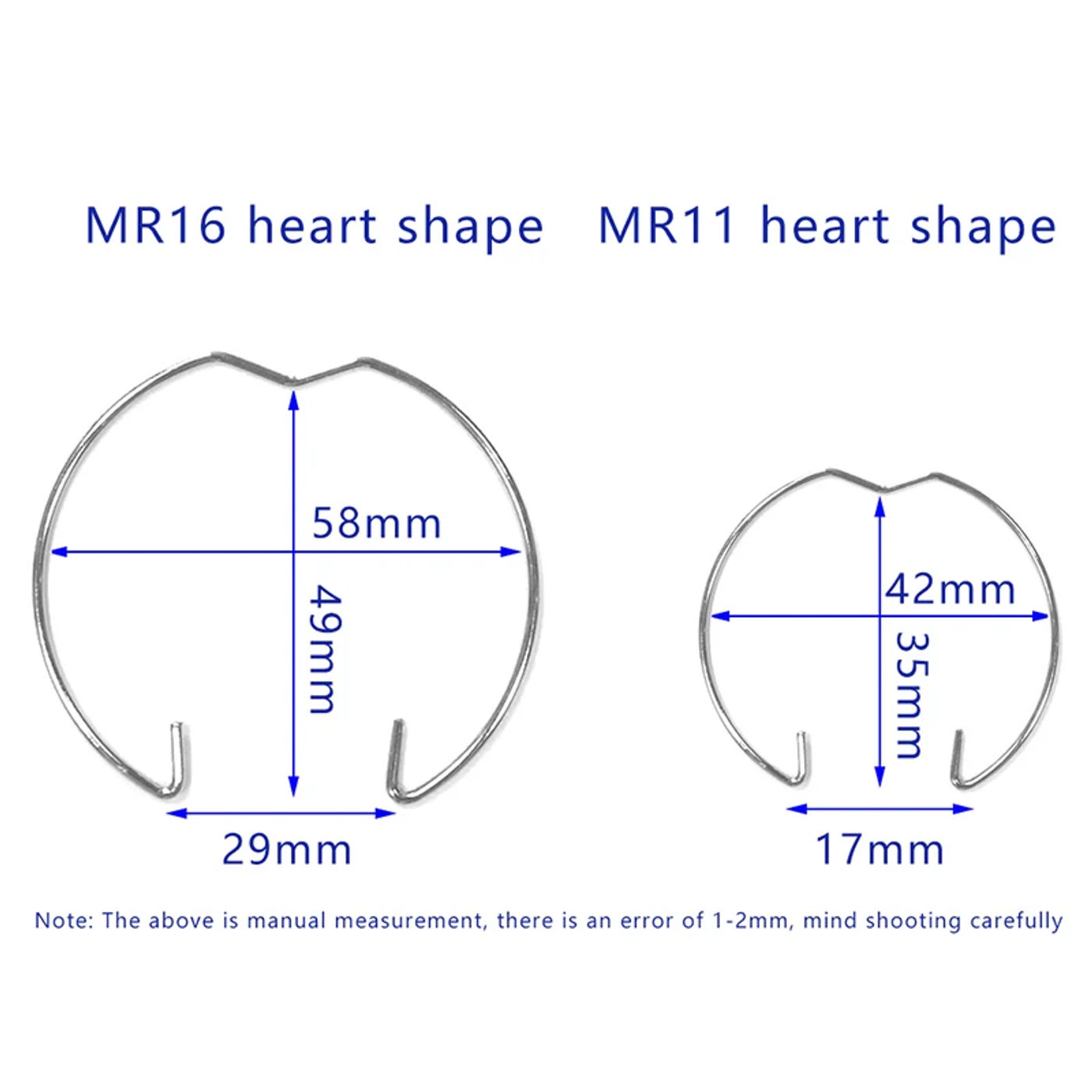 Description Picture 6 of itemLight Cup Bracket Card Ring Downlight Spotlight Spring Lamp MR16 MR11 Retaining Spring Clip Lighting Accessories Fixed Clip