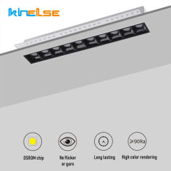 Framless Recessed Magnetic Linear Lamp Ra90 LED Dimmable Ceiling Borderless Long Strip Spotlight Grille Light for Living Room