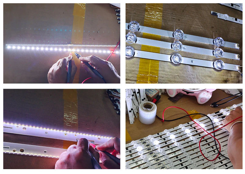 Description Picture 3 of item6PCS LED Backlight strip for 40L2400 40L540040 40L2400U KDL39SS662U 35018339 327 mm 4 LEDs