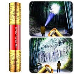 LED Ruyi Golden Cudgel Flashlight 3 Gears Emergency Camping Lantern 100LM Portable Handheld Flashlight 600mAh for Camping Hiking