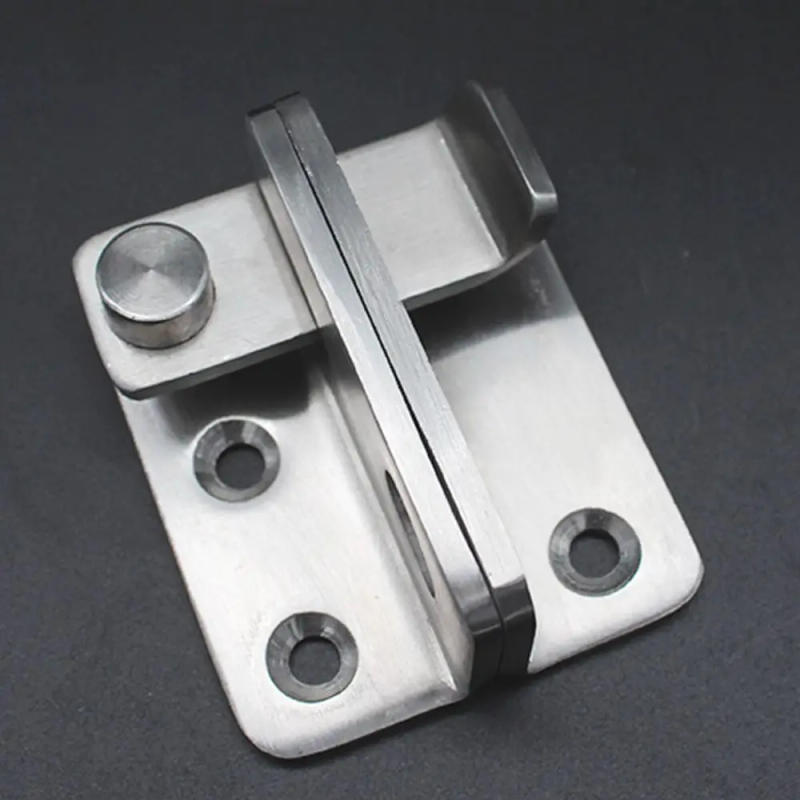 Description Picture 2 of itemStainless Steel Wardrobe Door Bolt Padlock Padlock Anti-theft Drawer Lock Silver Waterproof Door Hasp Hotel Door