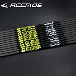 12pcs ID 6.2 mm Pure Carbon Arrow Shaft' spine 300--800 Archery Arrow Tube DIY Deer Logo