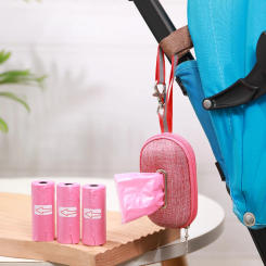 1Pcs Baby Stroller Garbage Bag & 1pc Storage Box Portable Rubbish Container for Kindergarten Baby