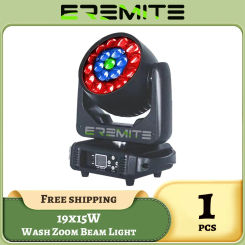 0 Tax 1Pcs19x15W NEW Version Of CTO And ECO Function Led Wash Zoom 19x15W Rgbw Moving Head Light Zoom Wash Moving Head Lyre