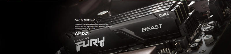 Description Picture 6 of itemKingston FURY Beast DDR4 4GB 8GB 16GB 32GB 3200MHz 3600MHz Desktop AMD Intel CPU Motherboard RAMs 288 PIN 1.2V