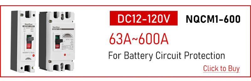 Description Picture 3 of itemDC MCB 12V 24V 48V 60V 110V Circuit Breaker Battery Protect Switch Positive Negative Short Circuit 2P 10A 20A 50A 100A 125A 150A