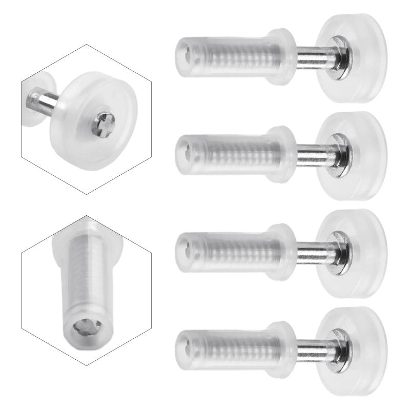 Description Picture 2 of item4PCS New Top Guide Wheel Pivot Hinge Nylon Plastic Repair Parts Rust-resistant White Hardware Bifold Cabinet Door Closets