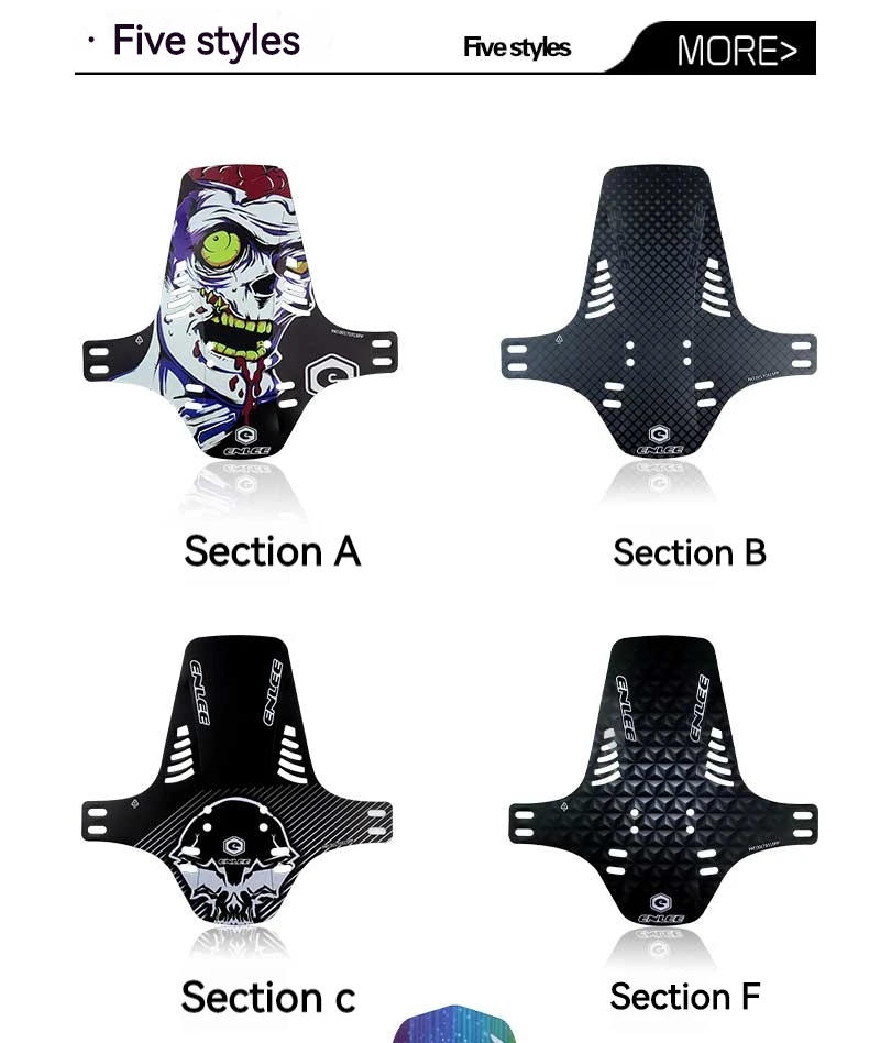 Description Picture 6 of itemENLEE Bike Fenders Front/Rear Tire Wheel Universal Mudguard Mtb Road Bike Wings Mud Guard Cycling Accessories Bicycle Fender