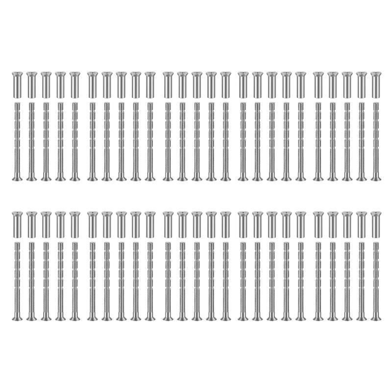 Description Picture 2 of item50 Pack 4mm Door Handle Screws set Door Handle Through Fixings for Door Handle Roses Knobs Door Lock & Escutcheons